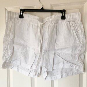 Caslon Linen Shorts white XL Gently Used  (STK#35)